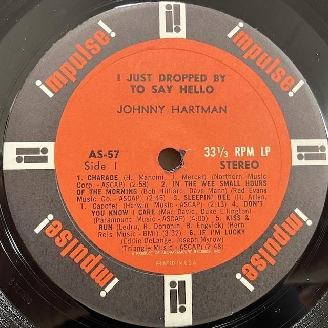 Johnny Hartman / I Just Dropped by to Say Hello as57 :通販