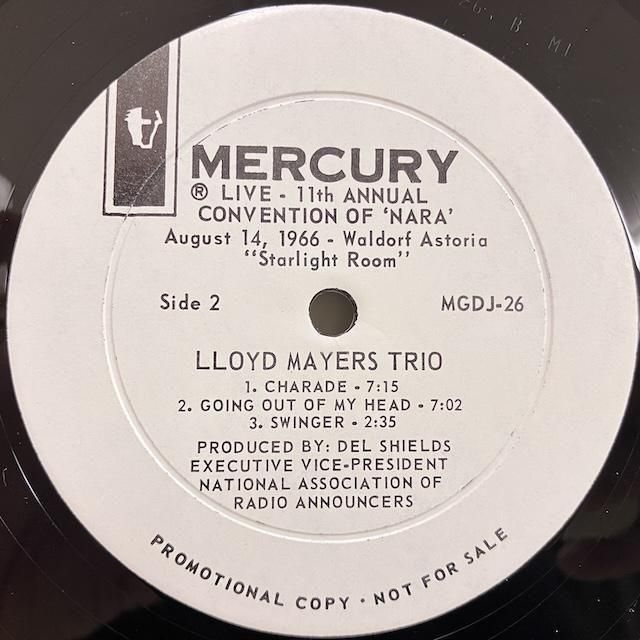 THE LLOYD MAYERS TRIO レコード THE LLOYD MAYERS TRIO レコード