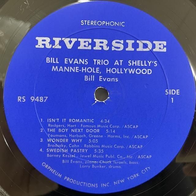 ジャズレコード　Bill Evans/アット・シェリーズマン・ホール At Shelly's Manne-Hole』Bill Evans Trio - まるごとBill Evans