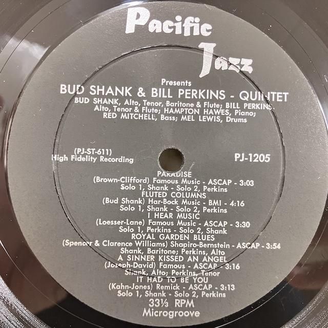 ジャズレコード　バド・シャンク　2LPセット LP購入記録】THE BUD SHANK QUARTET | 音と桜の二重奏