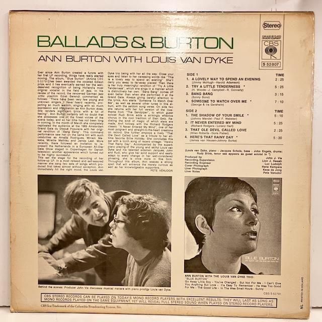 Ann Burton / Ballads & Burton S52807 :通販 ジャズ レコード