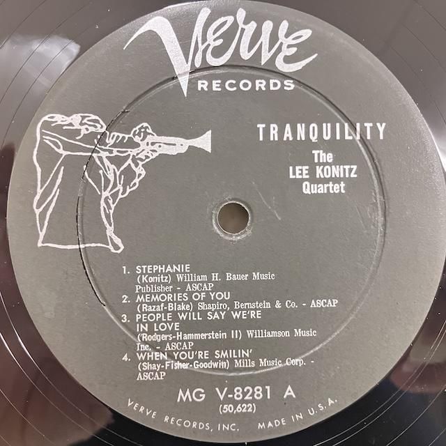 ジャズ　レコード 3 Lee Konitz / Tranquility mgv8281 :通販 ジャズ レコード 買取
