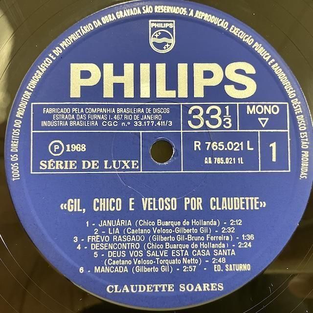 Claudete Soares / Gil-Chico-Veloso Por Claudette Soares R765