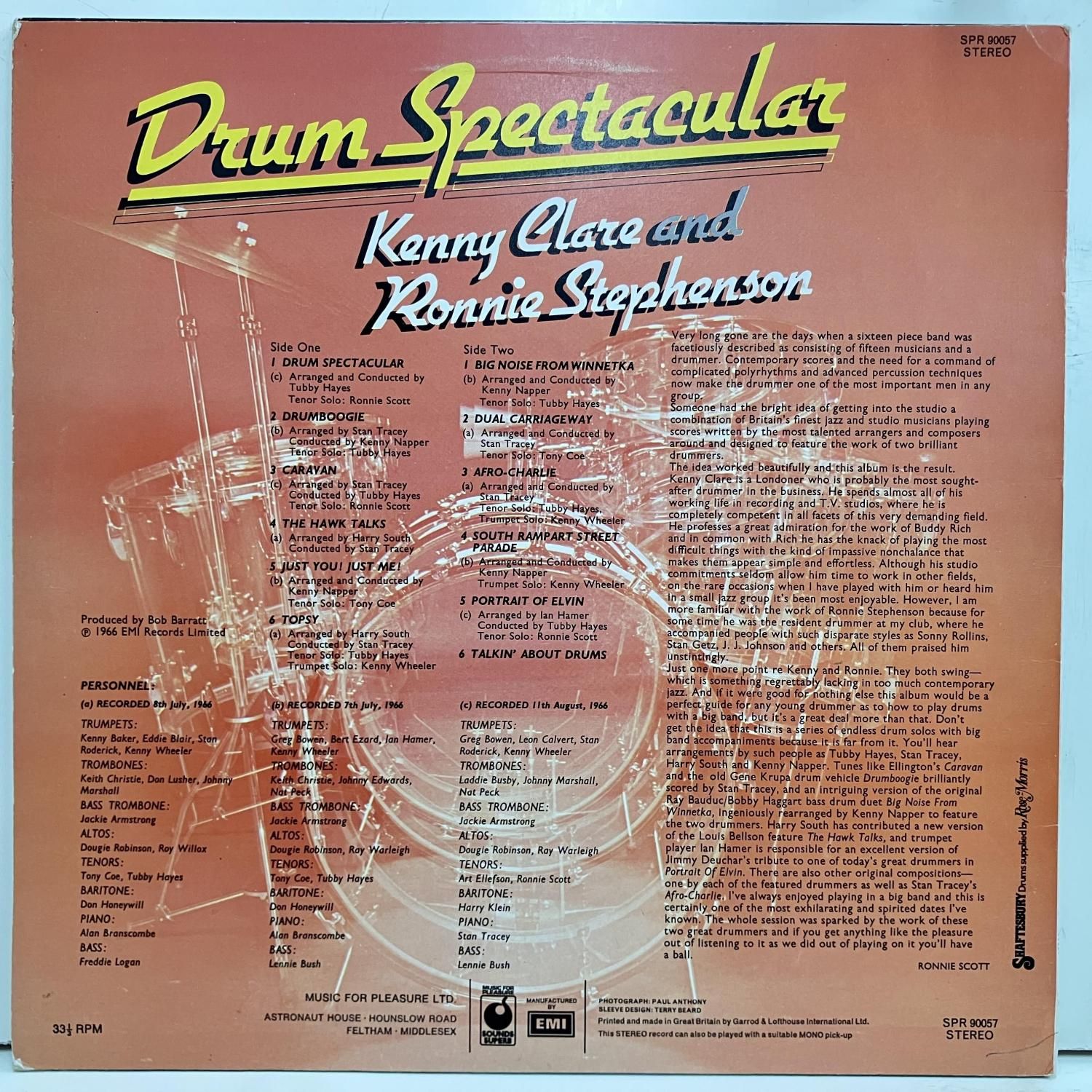 Kenny Clare And Ronnie Stephenson / Drum Spectacular