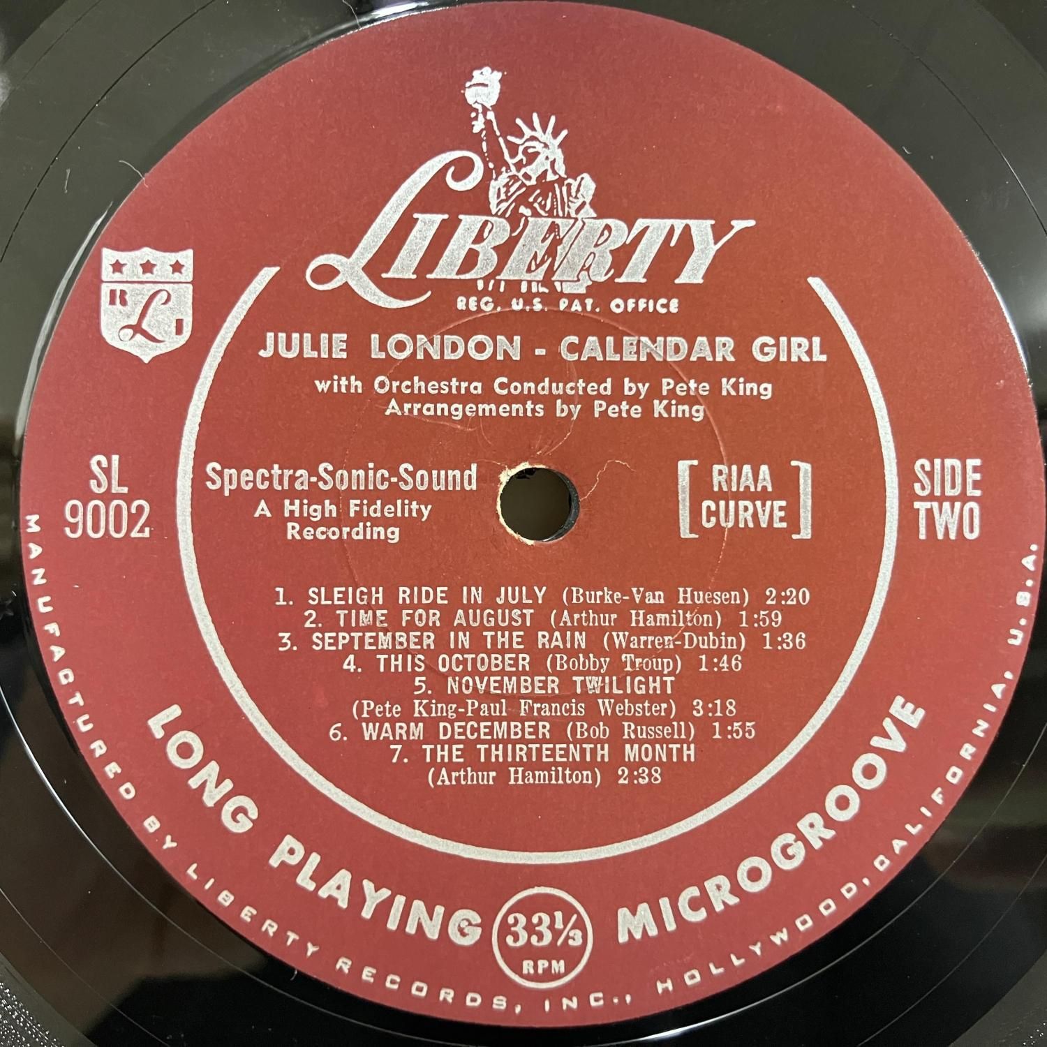 Julie London / Calendar Girl Sl9002 :通販 ジャズ レコード