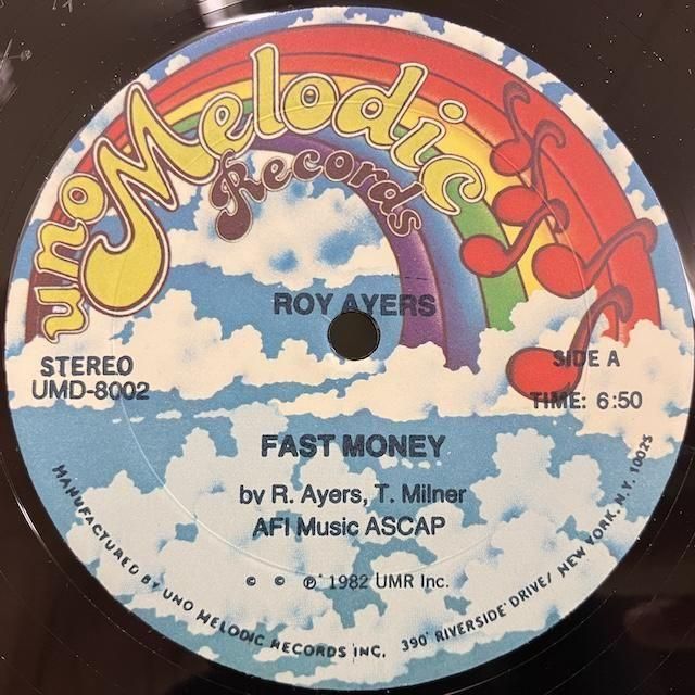 Roy Ayers / Fast Money Umd8002 :通販 ジャズ レコード 買取 Bamboo Music