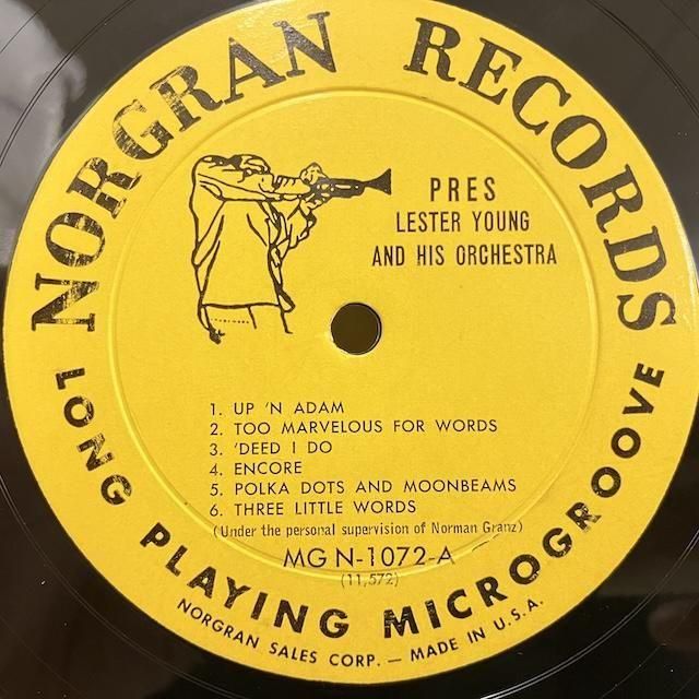 Lester Young And His Orchestra / Pres Mgn1072 :通販 ジャズ