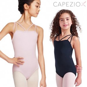 Capezio[カペジオ]バックメッシュ 3本ストラップ スカート無