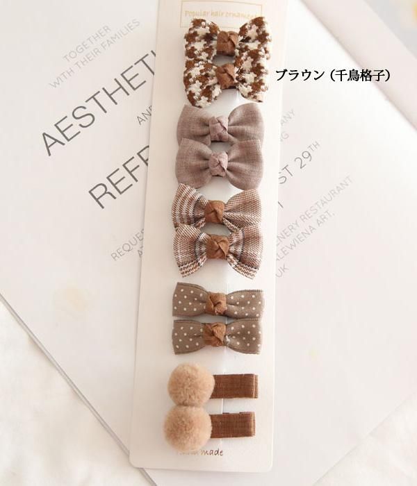 ⓝⓔⓦ【両面サテンダブル】ベビーヘアクリップ　キッズヘアクリップ　ヘアゴム ⓝⓔⓦ【両面サテンダブル】ベビーヘアクリップキッズヘア
