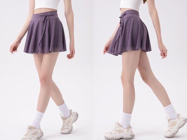 パンツ付きバレエスカート 大人 フレアスカート ショートパンツ