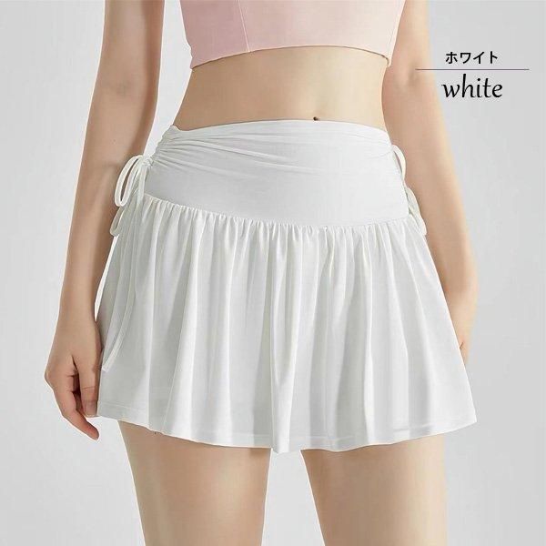 テニス　ベージュ プリーツスカート　フレア lum-bsq51-003.jpg