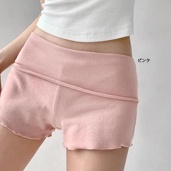 dk23801】バレエショートパンツ メロウフリル ストレッチ コットン 裾