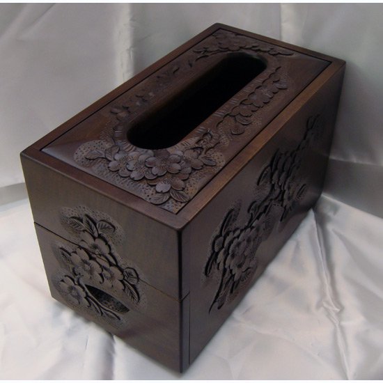 ティッシュボックス（薄型/小物入れ） - SHIBAZAKI（軽井沢彫シバザキ）Online  Store/家具・インテリアの通販サイト/karuizawa-bori
