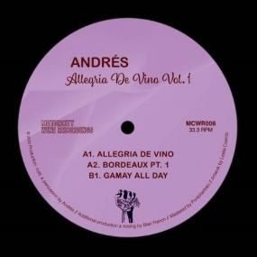 ANDRES allegria De Vino vol.1・2セット Andrés – Allegria De Vino Vol. 1 – Vinyl (7