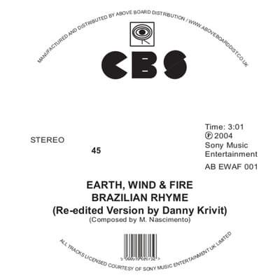 Earth, Wind & Fire /Brazilian Rhyme 7インチ