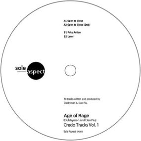 Age Of Rage (Dubbyman and Dan Piu) - Credo Tracks Vol. 1 EP