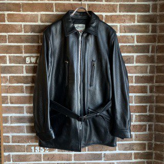 <img class='new_mark_img1' src='https://img.shop-pro.jp/img/new/icons50.gif' style='border:none;display:inline;margin:0px;padding:0px;width:auto;' />BRITISH GREASER COAT -DEERSKIN- /BLK