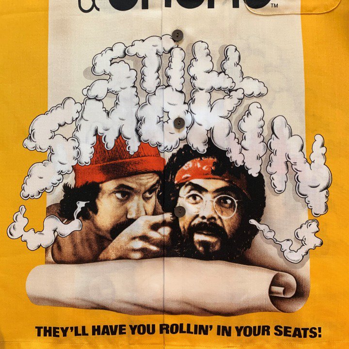 Still Smokin' 半袖ハワイアンシャツ Cheech & Chong-WACKO MARIA 