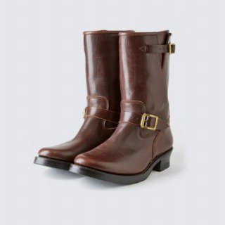 <img class='new_mark_img1' src='https://img.shop-pro.jp/img/new/icons11.gif' style='border:none;display:inline;margin:0px;padding:0px;width:auto;' />HOSEHIDE ENGINEER BOOTS- BROWN