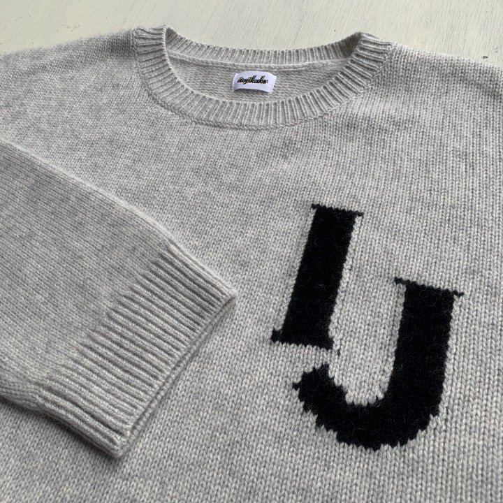 irojikake/イロジカケ IJ Cashmere Knit Tops（GRAY） SWANDIVE