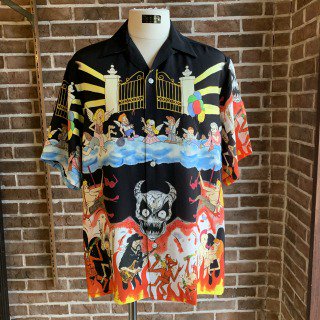 <img class='new_mark_img1' src='https://img.shop-pro.jp/img/new/icons50.gif' style='border:none;display:inline;margin:0px;padding:0px;width:auto;' />NECK FACE / HAWAIIAN SHIRT S/S-BLK