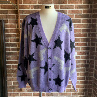 <img class='new_mark_img1' src='https://img.shop-pro.jp/img/new/icons11.gif' style='border:none;display:inline;margin:0px;padding:0px;width:auto;' />Mohair Cardigan Stars/Purple