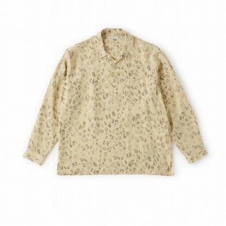 <img class='new_mark_img1' src='https://img.shop-pro.jp/img/new/icons50.gif' style='border:none;display:inline;margin:0px;padding:0px;width:auto;' />ORIGINAL PRINTED OPEN COLLAR SHIRTS (LEOPARD)/CITRINE