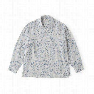 <img class='new_mark_img1' src='https://img.shop-pro.jp/img/new/icons50.gif' style='border:none;display:inline;margin:0px;padding:0px;width:auto;' />ORIGINAL PRINTED OPEN COLLAR SHIRTS (LEOPARD)/COBALT