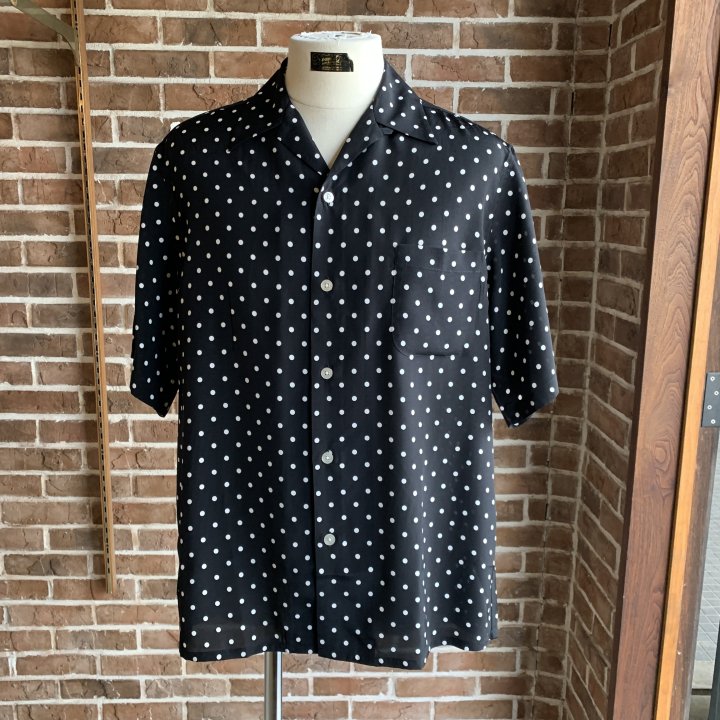 WACKO MARIAアロハシャツ DOTS OPEN COLLAR SHIRT - www.vanroonliving.com