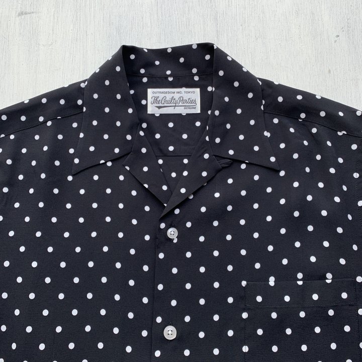 WACKOMARIA 23SS-WMS-HI05 SMALL DOTS OPEN COLLAR SHIRTの事なら富山