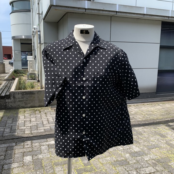 WACKOMARIA 23SS-WMS-HI05 SMALL DOTS OPEN COLLAR SHIRTの事なら富山