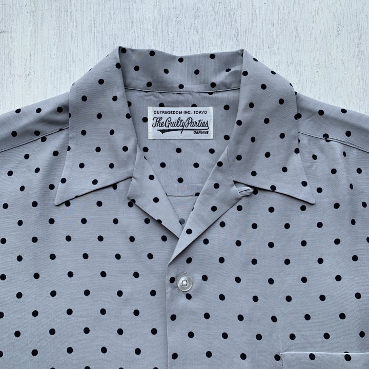 WACKO MARIA SMALL DOTS OPEN COLLAR SHIRT | www.ibnuumar.sch.id