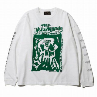 <img class='new_mark_img1' src='https://img.shop-pro.jp/img/new/icons50.gif' style='border:none;display:inline;margin:0px;padding:0px;width:auto;' />THEE INCIDENTAL BEATNIKS GREEN LS TEE/WHITE