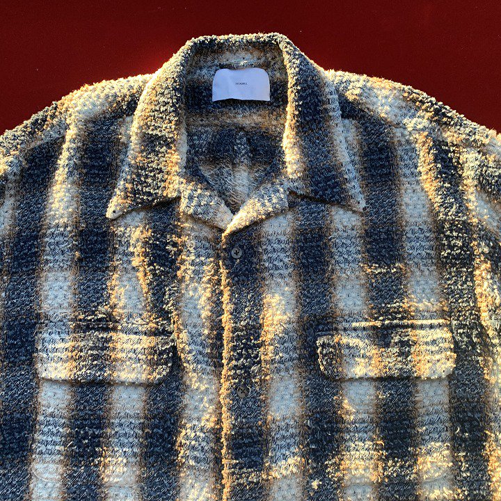 INDIGO COTTON OMBRE PLAID PUNCHING BLOUSE-SUGARHILLのことなら正規