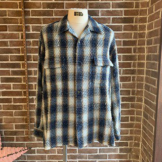 <img class='new_mark_img1' src='https://img.shop-pro.jp/img/new/icons50.gif' style='border:none;display:inline;margin:0px;padding:0px;width:auto;' />INDIGO COTTON OMBRE PLAID PUNCHING BLOUSE/INDIGO&BROWN