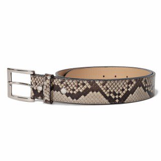 <img class='new_mark_img1' src='https://img.shop-pro.jp/img/new/icons50.gif' style='border:none;display:inline;margin:0px;padding:0px;width:auto;' />PYTHON LEATHER BELT / WHITE