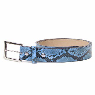 <img class='new_mark_img1' src='https://img.shop-pro.jp/img/new/icons50.gif' style='border:none;display:inline;margin:0px;padding:0px;width:auto;' />PYTHON LEATHER BELT / BLUE