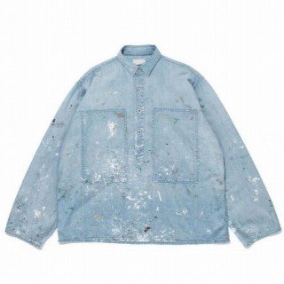 23aw US ARMY P/O CHAMBRAY SHIRTS PAINTED - nayaabhaandi.com