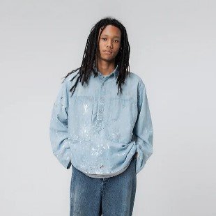 23aw US ARMY P/O CHAMBRAY SHIRTS PAINTED - nayaabhaandi.com