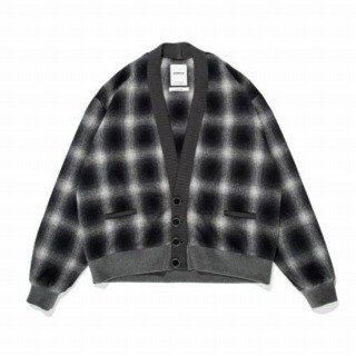 <img class='new_mark_img1' src='https://img.shop-pro.jp/img/new/icons50.gif' style='border:none;display:inline;margin:0px;padding:0px;width:auto;' />WOOL CHECK CARDIGAN/GRAY x BLACK