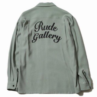 <img class='new_mark_img1' src='https://img.shop-pro.jp/img/new/icons50.gif' style='border:none;display:inline;margin:0px;padding:0px;width:auto;' />SCRIPT LOGO OPEN COLLAR SHIRTS/GREEN