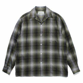 <img class='new_mark_img1' src='https://img.shop-pro.jp/img/new/icons50.gif' style='border:none;display:inline;margin:0px;padding:0px;width:auto;' /> CHECK OPEN COLLAR SHIRT / YELLOW