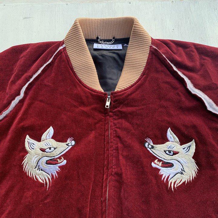 VELVETEEN FOX EMBROIDERED SOURVENIR JKT-elconductorH(コンダクター