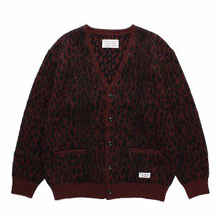 <img class='new_mark_img1' src='https://img.shop-pro.jp/img/new/icons50.gif' style='border:none;display:inline;margin:0px;padding:0px;width:auto;' />LEOPARD HEAVY MOHAIR KNIT JACQUARD CARDIGAN/RED