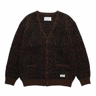 <img class='new_mark_img1' src='https://img.shop-pro.jp/img/new/icons50.gif' style='border:none;display:inline;margin:0px;padding:0px;width:auto;' />LEOPARD HEAVY MOHAIR KNIT JACQUARD CARDIGAN/BROWN