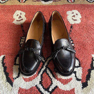 <img class='new_mark_img1' src='https://img.shop-pro.jp/img/new/icons12.gif' style='border:none;display:inline;margin:0px;padding:0px;width:auto;' />LEATHER RACE LOAFER SHOES/BLACK