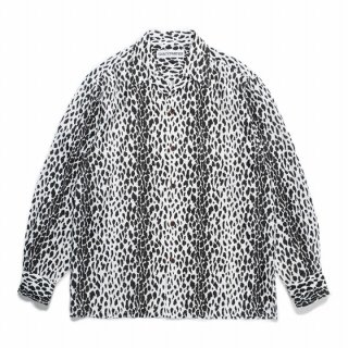 <img class='new_mark_img1' src='https://img.shop-pro.jp/img/new/icons50.gif' style='border:none;display:inline;margin:0px;padding:0px;width:auto;' />LEOPARD OPEN COLLAR SHIRT / BLACK