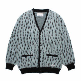 <img class='new_mark_img1' src='https://img.shop-pro.jp/img/new/icons50.gif' style='border:none;display:inline;margin:0px;padding:0px;width:auto;' />LEOPARD MOHAIR CARDIGAN / L-BLUE