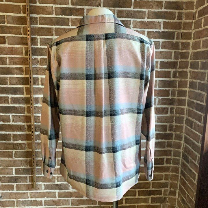SUGARHILL（シュガーヒル）のRAYON OMBRE PLAID OPEN COLLAR
