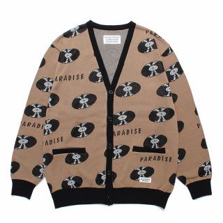 <img class='new_mark_img1' src='https://img.shop-pro.jp/img/new/icons50.gif' style='border:none;display:inline;margin:0px;padding:0px;width:auto;' />RECORDS JACQUARD KNIT CARDIGAN/BROWN